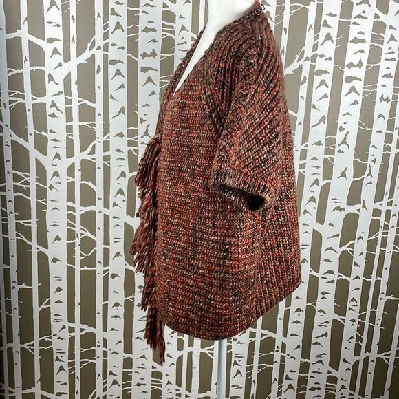 NWT Chico’s Katarina Hardware Fringe Short Sleeve Cardigan Sweater - Picture 3 of 13